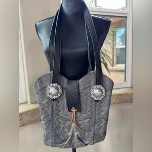 West Texas Totes - Cowboy Boot Purse - Custom Made - Vintage Upcycled/Repurposed